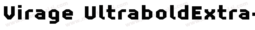 Virage UltraboldExtra字体转换